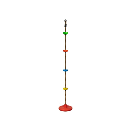 Disk Rope with Climbing Platforms Multi Colored Residential