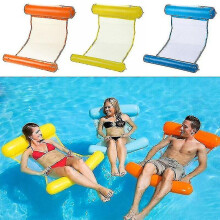 Inflatable Floating Water Hammock Pool Lounge Bed Swimming Chair Water Sofa Bed [   ] TwBlue