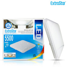 48W LED Square Ceiling Light CCT Colour Changing 6500K 3000K 3 in 1, 5500 Lumen