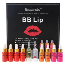 BB Lips Glow Ampoule Serum Starter Kit Lip Gloss BB Cream Pigment for Lip Coloring Moisturizing Microneedle Treatment