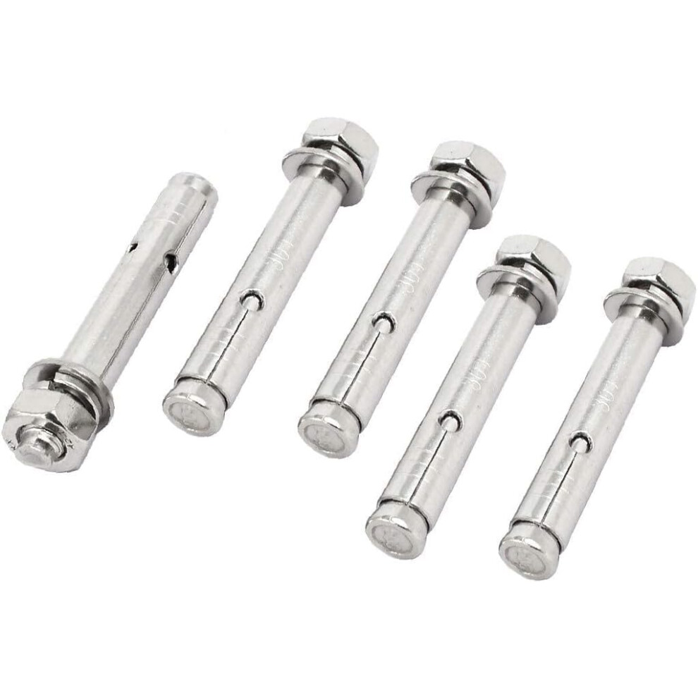 Expansion Bolt,Expansion Screw,Anchor Bolt,Wall Plug Screw, Fixing Anchors,M10x90mm 304 Stainless Steel 395291736852