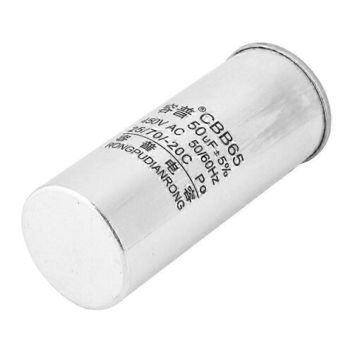 CBB65 450V 50UF Capacitor Start Motor Homopolar Electrolytic Capacitor for Air Conditioning 2
