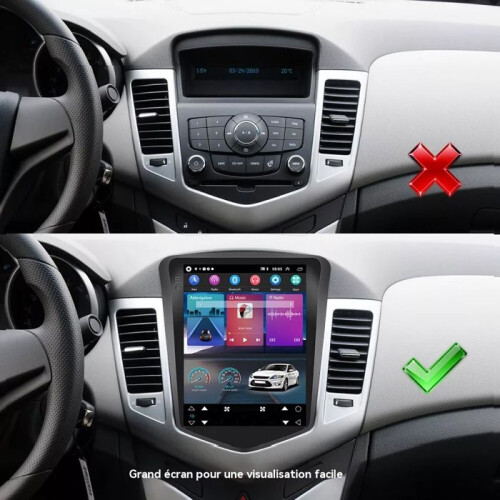 Ραδιόφωνο αυτοκινήτου Android 13 9,7 ιντσών 2GB + 32GB 2-DIN με Apple CarPlay, DSP, GPS, Bluetooth, 1