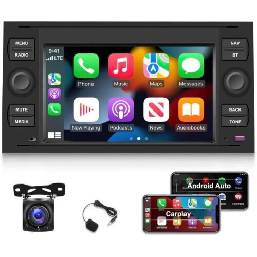 Ραδιόφωνο αυτοκινήτου Android για Ford Fiesta Transit Focus Fusion Mondeo Kuga Connect Galaxy CS – Ασύρματο