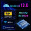 Έξυπνη τηλεόραση H96 MAX Android 13.0 Rockchip RK3528 2.4G/5G WiFi 6 Bluetooth 5.0 Αποκωδικοποιητής 2