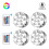 Submersible LED Lights RGB Waterproof IP65 Underwater Lamps with Remote Control 1