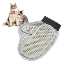 Grooming Glove Mitt Dual Sided Rubber Steel Needle Palm Long/Short Hair Deshedding Tool for Dogs Cats Horses Rabbits Bath Time Hair Remover