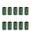 Risegun Electronic Components Electrolytic Capacitor Radial Assorted Kit 450V 100uF 10pcs Green 1
