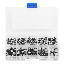 Risegun Capacitor Assortment Kit Aluminium Electrolytic Capacitor Assortment Kit, 165pcs, 0.47UF 50V470UF 16V, SMD Capacitor Kit