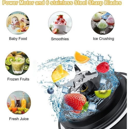 Φορητό μπλέντερ (600 ml) για smoothies και milkshakes, μίξερ για φρέσκους χυμούς 2
