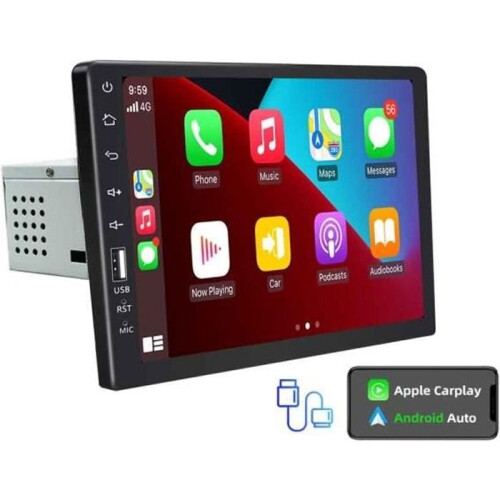 Carplay - Ραδιόφωνο αυτοκινήτου με οθόνη αφής 9 ιντσών, συσκευή αναπαραγωγής βίντεο