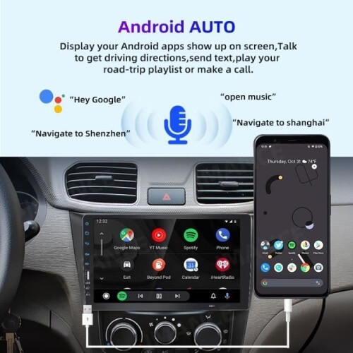 Carplay - Ραδιόφωνο αυτοκινήτου με οθόνη αφής 9 ιντσών, συσκευή αναπαραγωγής βίντεο 2