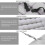 Μαξιλάρι ξαπλώστρας 120 x 48 cm, μαλακό, χοντρό, μαξιλάρι κουνιστής καρέκλας χωρίς 3