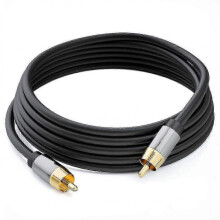 Fever HIFI Digital Audio Coaxial Cable Coaxial 75 Ohm Subwoofer Line SPDIF Line Lotus Line 9.84FtBlack SZRH A-GB