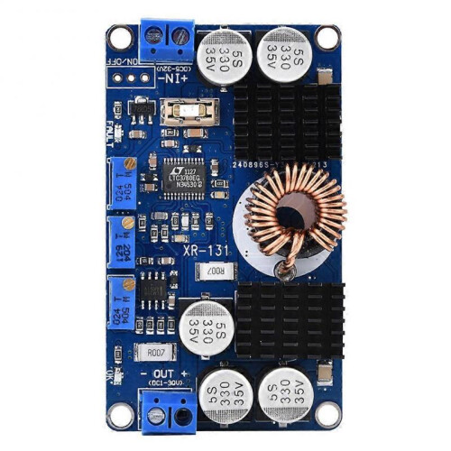 Risegun Automatic Boost Buck Converter DC 5V-32V to 1V-30V 10A Voltage Regulator, Automatic Step Up Down Charging Module LTC3780
