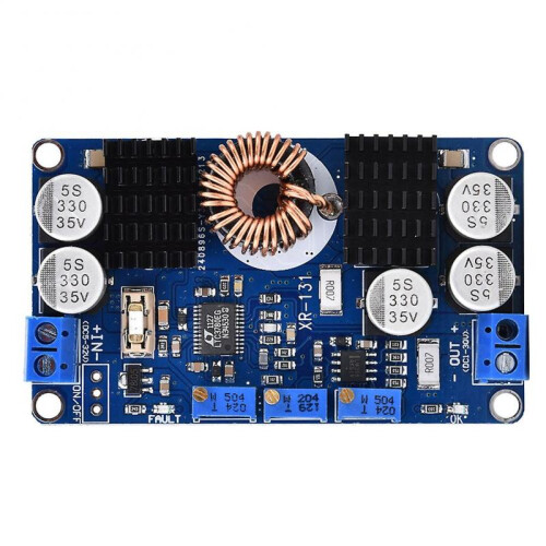 Risegun Automatic Boost Buck Converter DC 5V-32V to 1V-30V 10A Voltage Regulator, Automatic Step Up Down Charging Module LTC3780 1