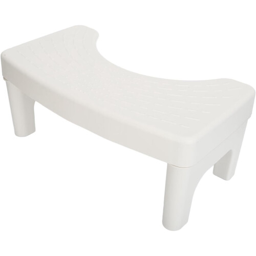 Toilet Poop Foot Stool Home (White) 2