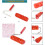 7'DIY Patterned Paint Roller  Decorative Art Texture Roller  Embossing Texture Rubber Roller 3