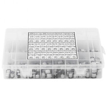 400PCS Electrolytic Capacitors Kit, 24 Values SMD Capacitor Kit with Storage Box, 1uF - 1000uF, for Computer, Notebook, Radio, DIY