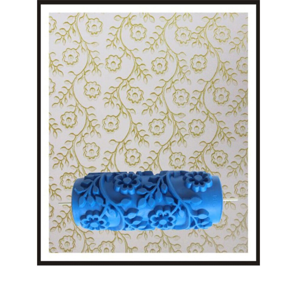 5Inch Art Roller For Diy Wall Decoration Paint Texture Grain Pattern Tool Painting Grain Pattern Rubber Roller 395291739921