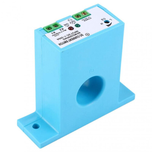 Ouitble Adjustable Current Sensing Switch Flameproof Adjustable AC Current Sensing Switch 1-200A DC 10-30V (Normally Open) 2