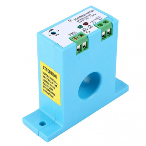 Ouitble Adjustable Current Sensing Switch Flameproof Adjustable AC Current Sensing Switch 1-200A DC 10-30V (Normally Open) 1
