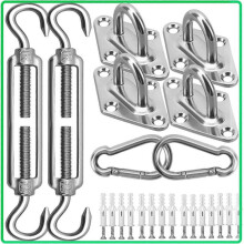 Promotional sales Shade Sail Hardware Kit - 304 Stainless Steel Sun Shade Installation Kit - 6" - for Installing Rectangular and Triangular Shade Sail