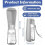 Μπουκάλι νερού για σκύλους 550ml, πτυσσόμενο 180, φορητό, αδιάβροχο, χωρίς BPA 2