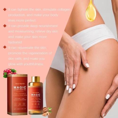 Besque Magic Body Oil, 100 ml, ενυδατικό λάδι για όλο το σώμα, λάδι σύσφιξης δέρματος, 1 τεμάχιο 2