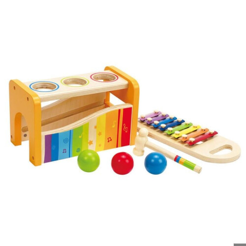 Hape E0305 Ξυλόφωνο με Σφυρί – Μουσικά παιχνίδια για την πρώιμη εκμάθηση από ξύλο 2