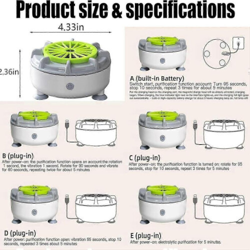 (E) High Efficient Portable Fruit and Vegetable Washers, Fruit and Vegetable Cleaning Machines, 2025 New 2