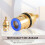 Faucet Cartridge Replacement Compatible with Grohe 45887000, Cold Kitchen Faucet Stem Replacement 4