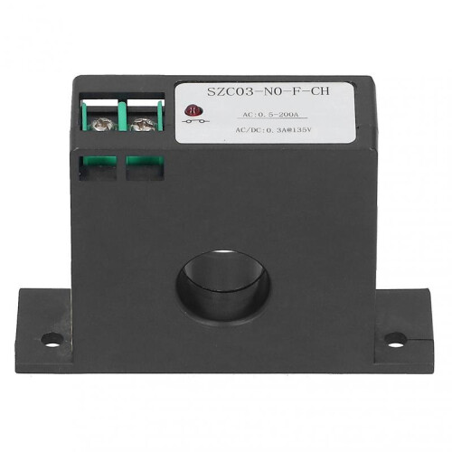 Risegun Current Inductive Switch AC Current Sensing Switch 0.5-200A, Self Powered Inductive Mutual Inductance Switch