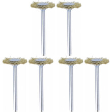 53502 Brass Brushes, (6 Pack), 3/4' Diameter