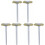 53502 Brass Brushes, (6 Pack), 3/4' Diameter 1