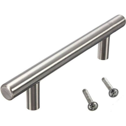 Λαβές JCU σε σχήμα Τ, 12 x 96 x 150 mm, με βίδες, για συρτάρια, πόρτες, ντουλάπια, έπιπλα