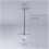 Modern Glass Pendant Light, Height Adjustable Small Chandeliers, Hanging Above Dining Table 5