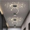 Ceiling Lamp Black Semi Flush Mount Ceiling Light with Downlight Led Projection Star Spotlights 2