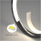 Ceiling Lamp Black Semi Flush Mount Ceiling Light with Downlight Led Projection Star Spotlights 5