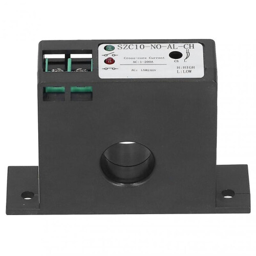 Rankomu Adjustable Current Sensing Switch Current Mutual Sensing Switch SZC10-NO-AL-CH, Self-Powered Industrial Control Equipment 1200A