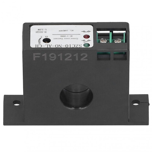 Rankomu Adjustable Current Sensing Switch Current Mutual Sensing Switch SZC10-NO-AL-CH, Self-Powered Industrial Control Equipment 1200A 2