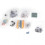 Rankomu Capacitor Resistor Kit Electronic Component Kit with PCB, LED Diode, Electrolytic Capacitor, Resistor, TransistorR3 Set 2