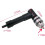 90 Angle Drill Attachment Adapter Chuck Drilling Adapter for Electric Right Angle Drill Driver Black 2