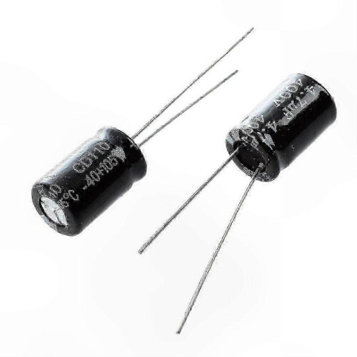 4.7uF 400V Radial Electrolytic Capacitors, 10-Pack, 8x12mm Size 2