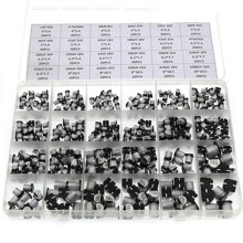 400pcs 1UF~1000UF 6.3V-50V 400pcs 24 Different Values SMD Aluminum Electrolytic Capacitors