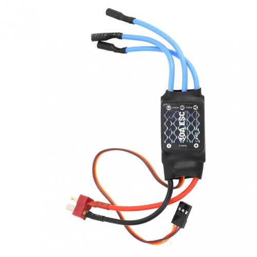 RC Electric Speed Controller 30A with T-connector Long Wire RC Brushless ESC for Fixed Wing Aircraft Upgrade 2