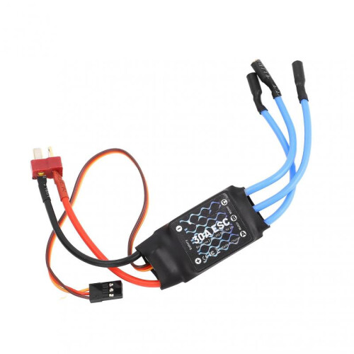 RC Electric Speed Controller 30A with T-connector Long Wire RC Brushless ESC for Fixed Wing Aircraft Upgrade 1