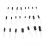 Low Frequency 24 Values Aluminum Multilayer Monolithic Ceramic Electrolytic Capacitor Kit Box 0.1 UF-1000 UF 50V 500pcs 4