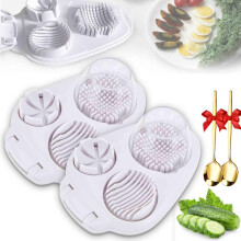 2 Pcs Multipurpose Egg Slicer for Home Use in Kitchen One Size Ref:eFq