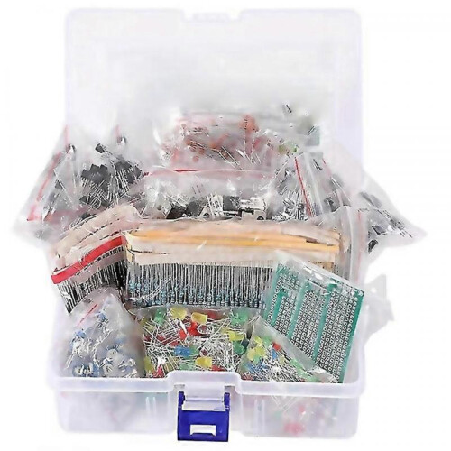 1818pcs Diy Electronics Components Kit Assortment Resistors Led Triode Capacitors Diodes Pcb Potenti